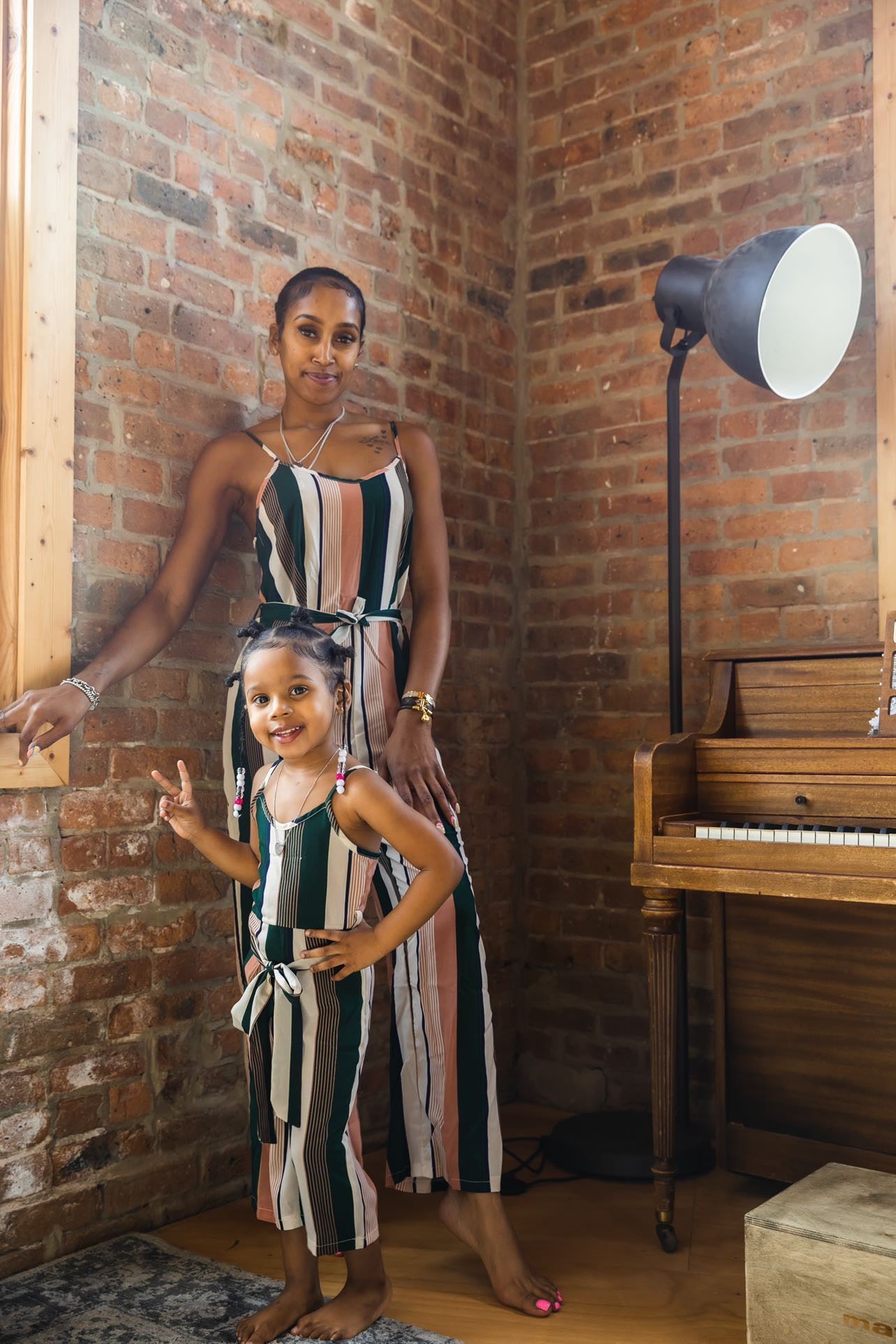 Mommy Stripe Jumpsuit